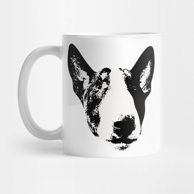 English Bull Terrier Face by DoggyStyles